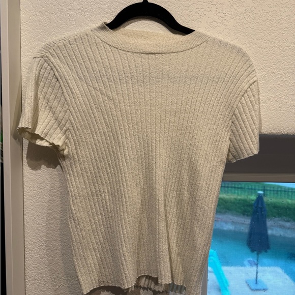 Terry Rib Mock Neck Top - Picture 2 of 4